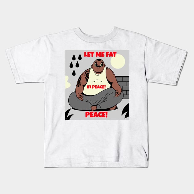 let me eat in peace! peace! Kids T-Shirt by Zipora